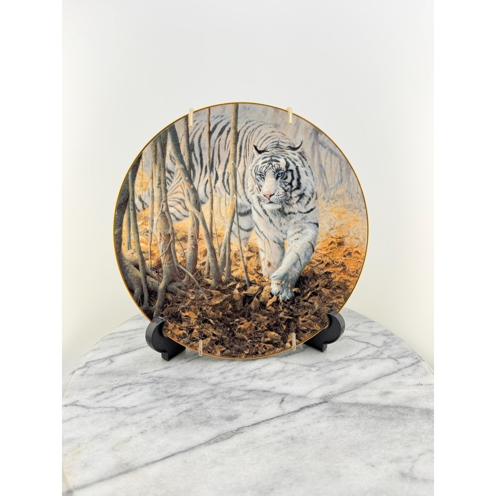 1993 White Tiger Collector Plate Softly, Softly John Seerey-Lester W.S. George - Picture 10 of 14